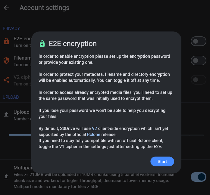 Encryption forms